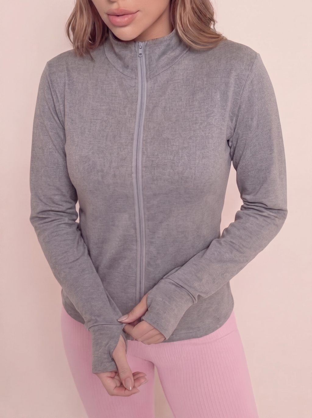 Chaqueta Aura Gris Jaspeado