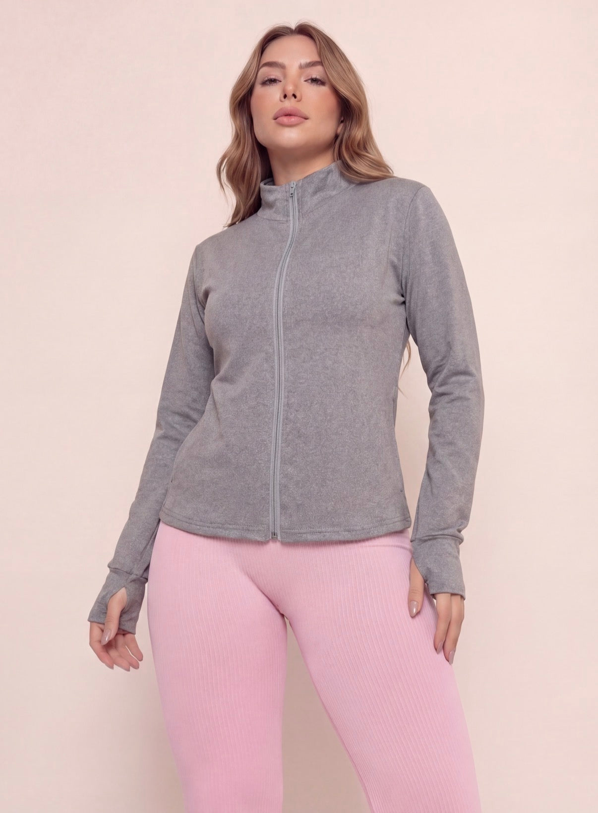 Chaqueta Aura Gris Jaspeado