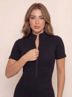 Enterizo Bloom Negro